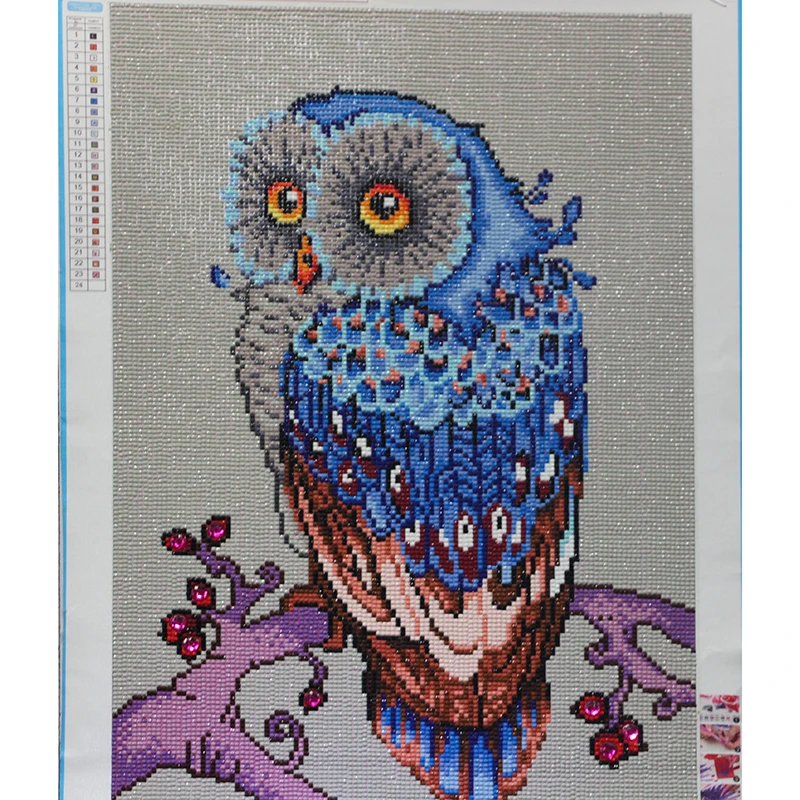 

Animal Owls square Moon Scenic Embroidery paintings Pattern diamond 5D DIY paintings 3D Cross stitch kits mosaic stickers RS1409