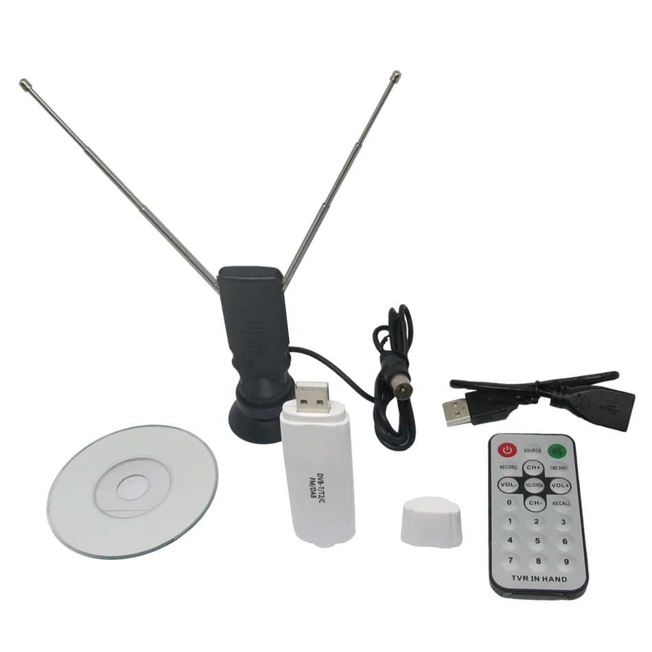 ТВ тюнер с USB разъемом флешка поддержкой Wi Fi DVB T DAB + HD до Win10 MJZSEE R901|SmartTV-стики и