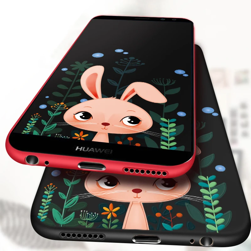 Силиконовый чехол для Huawei Mate 10 lite милый мультфильм с рисунком противоударный