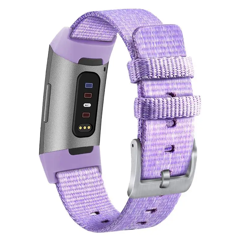 Пуленепробиваемый прочный нейлоновый ремешок для часов Fitbit Charge 3 армейский