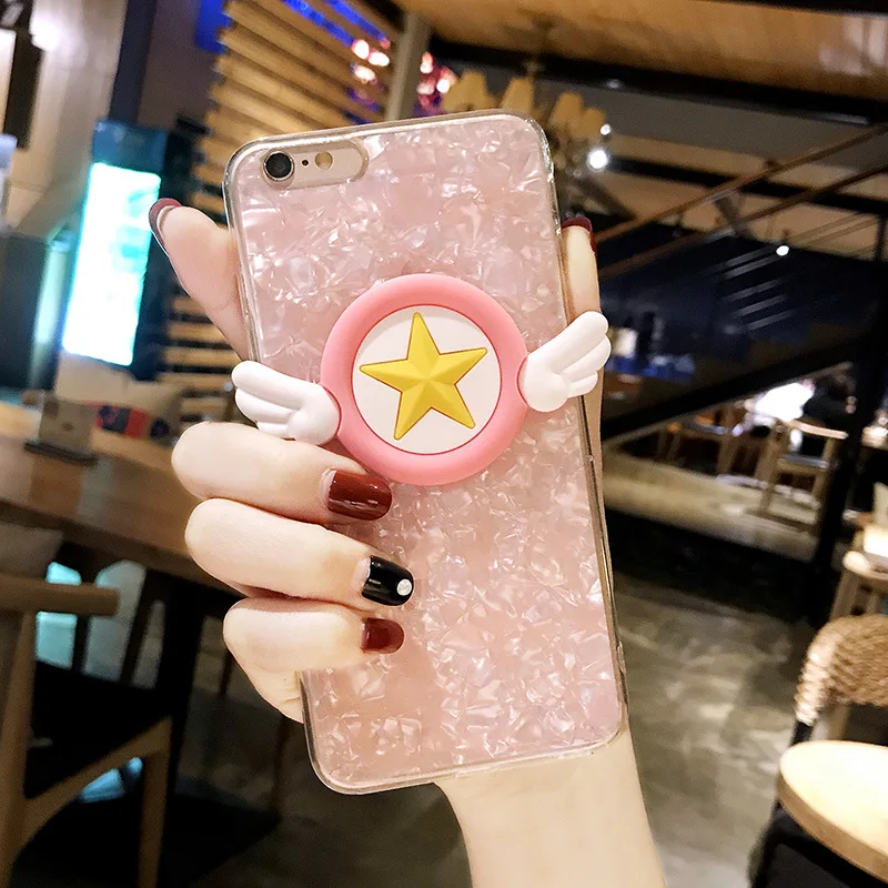 Для iphone 6 6s 7 8 plus X XR XS максимальный чехол Горячий Стиль 3D оболочка Блестящий Seashell