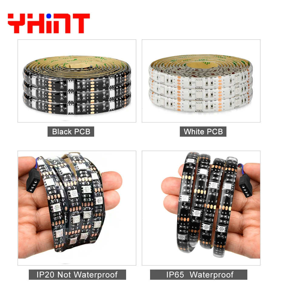 Светодиодные ленты Водопроницаемый с высокой яркостью DC5V 5050 RGB 5 м гибкая ТВ/ПК