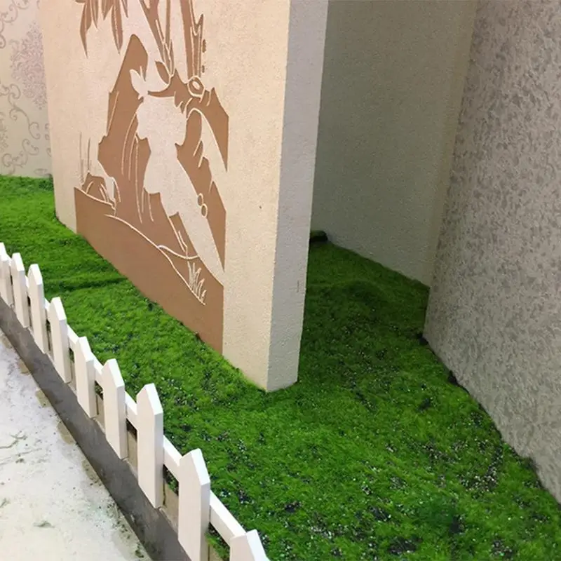 1 м x Рождественский Пасхальный коврик из соломы зеленый искусственный газон