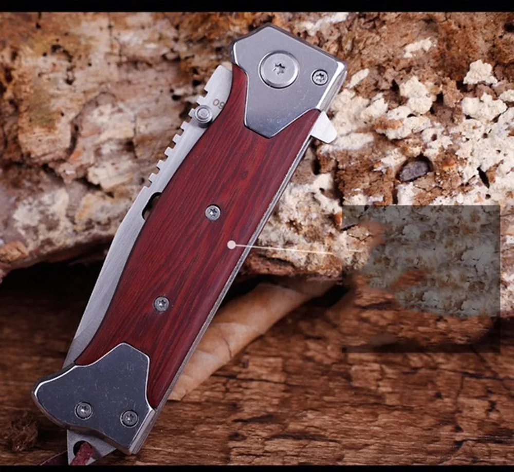 Складной деревянный нож OWL OD209 тактический карманный Клинок для выживания
