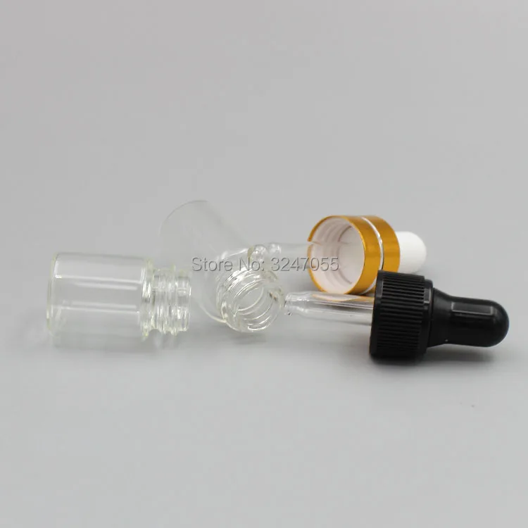 1ml2ml3ml прозрачное стекло косметические эфирные масла сыворотка образец бутылки