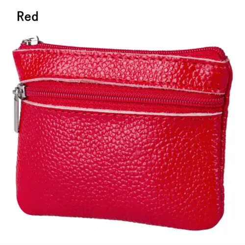 

Hot Women Leather Coin Card Key Ring Wallet Pouch Mini Purse Zipper Small Change Bag Coin Purses