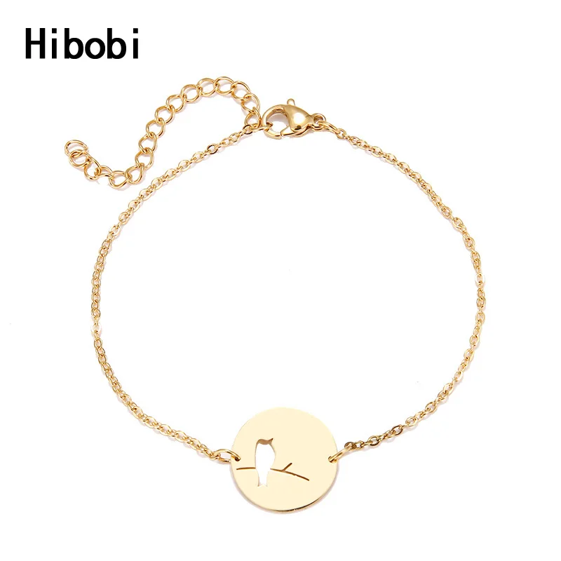Браслет Hibobi из нержавеющей стали Женские Ювелирные изделия очаровательные