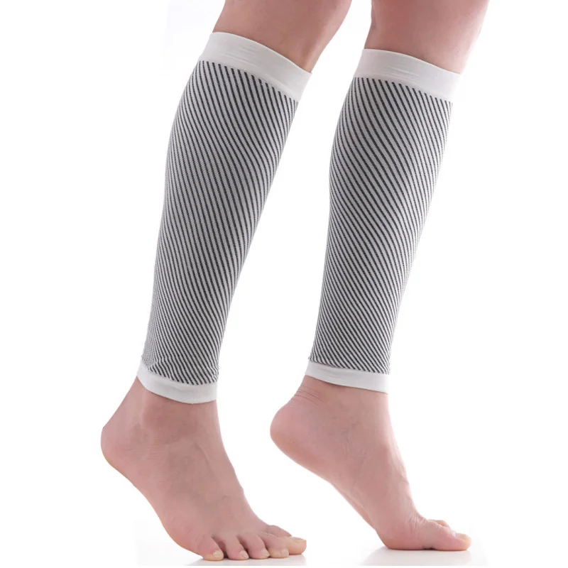 

Sports Knitted Compression Calf Sleeves Football Cycling Running Leg Brace Support Shin Guards Protectors Calf