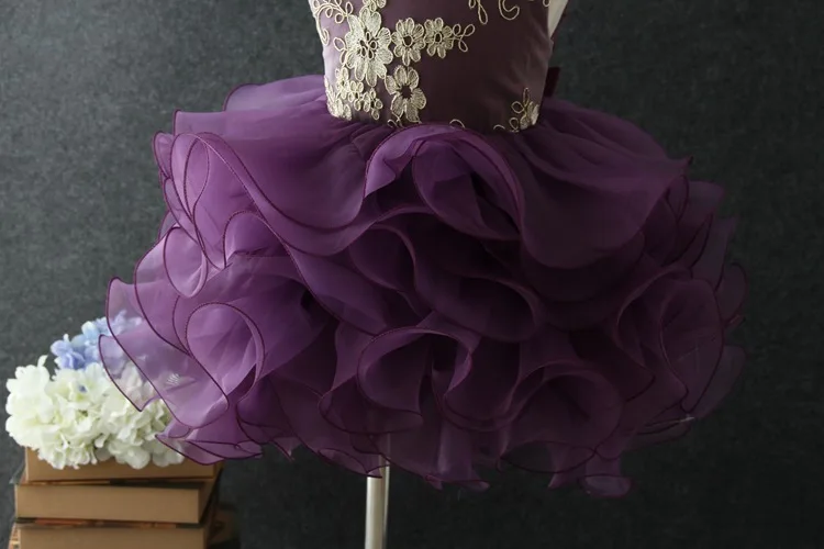 Новинка 2019 года романтическое Пышное Платье с цветочным узором для девочек милое