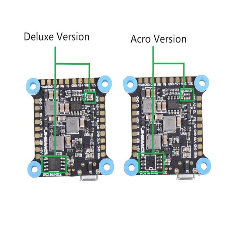 Контроллер полета JHEMCU 30 5x30 5 мм с двойным гироскопом F7 AIO OSD в 8 BEC и черная коробка