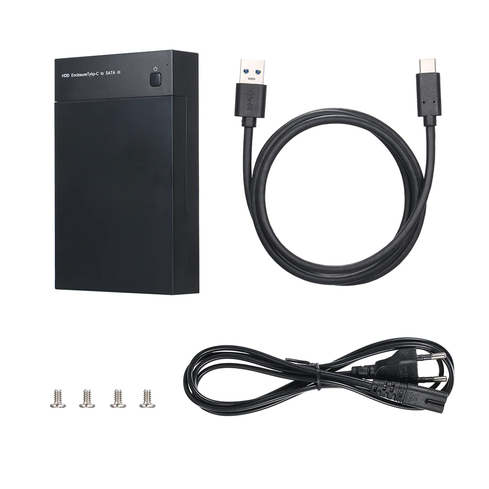 Чехол для HDD корпус USB3.1 type-C для жесткого диска док-станция 2,5/3,5 дюйма Sata для USB для HDD SSD для телевизора/компьютера/PS4