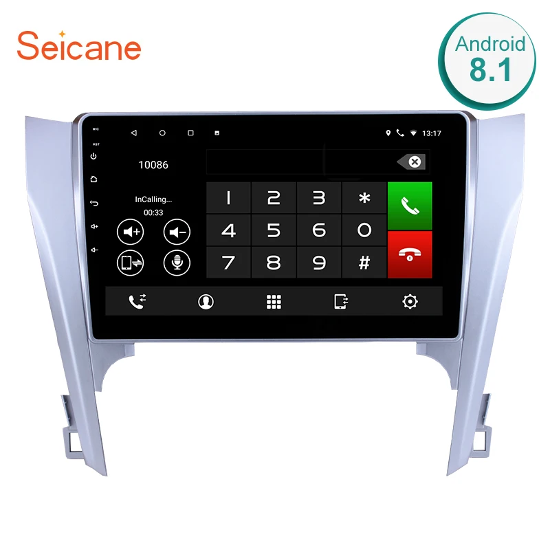 

Seicane 10,1 дюймовый полный сенсорный экран для 2015 Toyota CAMRY Android 8,1 GPS навигационная система с радио заднего вида 4GWiFi autostereo