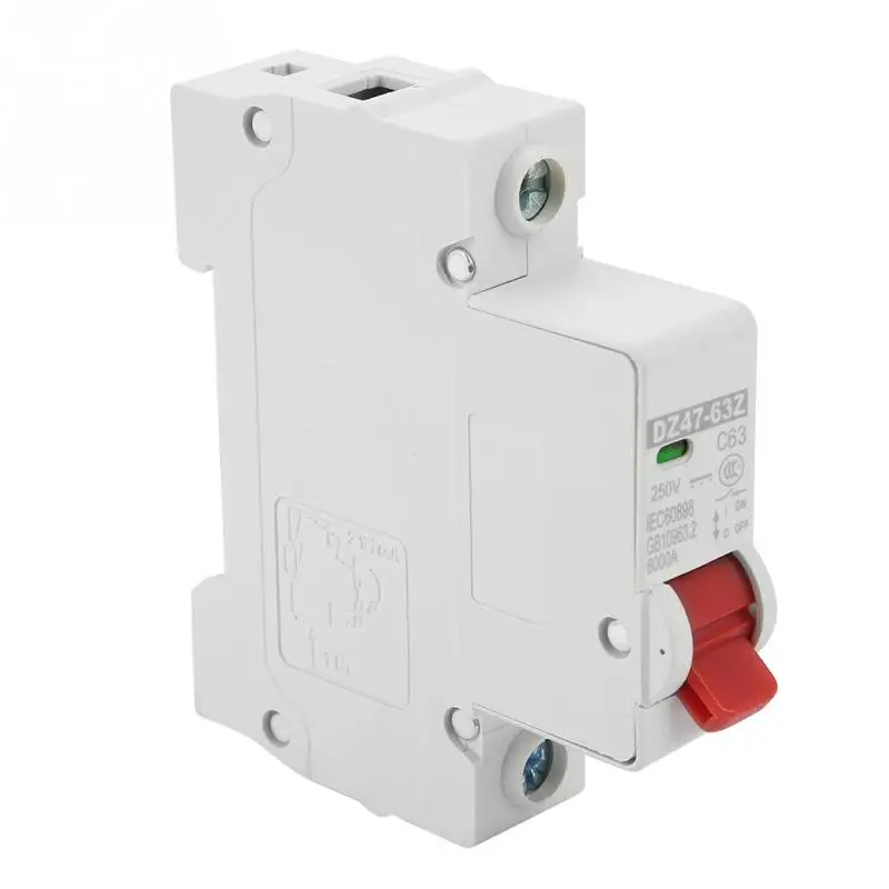 DZ47-63Z-1P 63A DC Miniature Circuit Breaker Leakage Prote-ction Air Switch High Quality | Обустройство дома