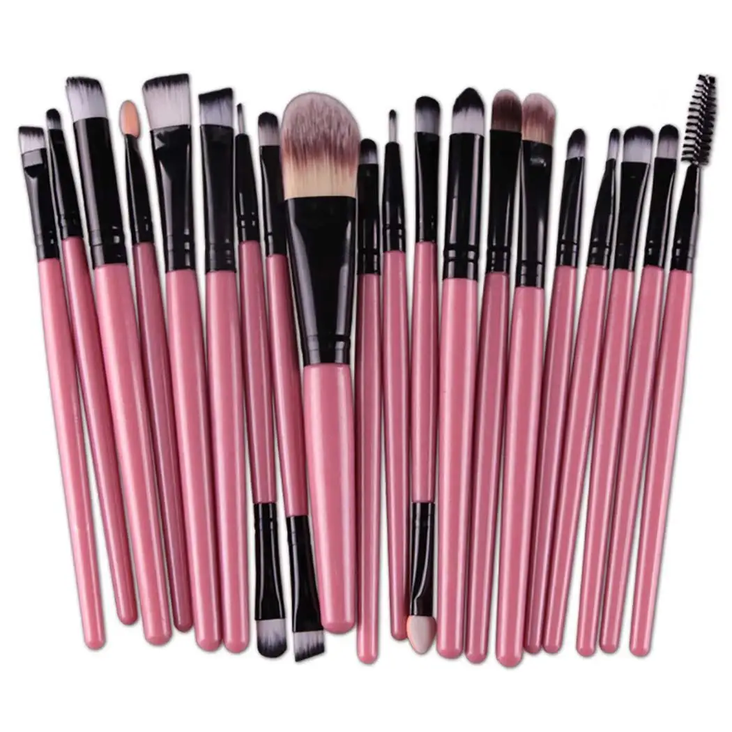 20pcs Makeup Brushes Set Cosmetic Foundation Eyeshadow Set/Kit Casual Lip 16cm/6.2inch Brush Plastic Tools 1 x | Красота и здоровье