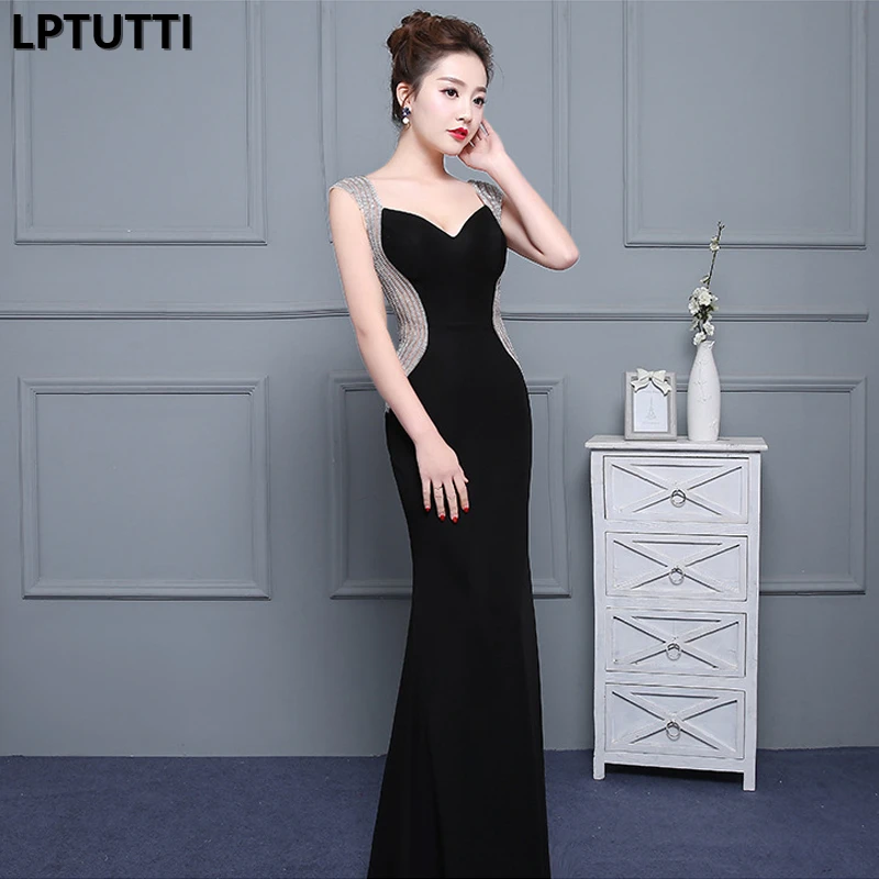LPTUTTI Crystal New For Women Elegant Date Ceremony Party Prom Gown Formal Gala Events Luxury Long Evening Dresses | Свадьбы и
