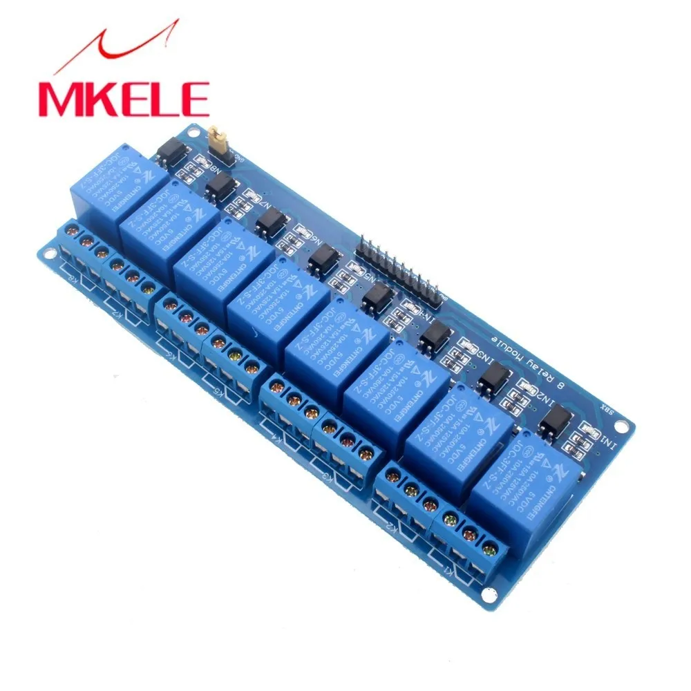 Горячая продажа 5 в электронный модуль реле таймера 8 экран канала для 51 AVR ARM Logic som