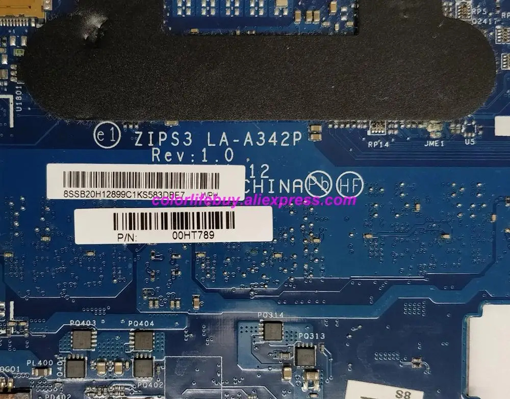Подлинная FRU: 00HT789 w I3 5005U процессор 4G RAM LA A342P материнская плата для ноутбука Lenovo