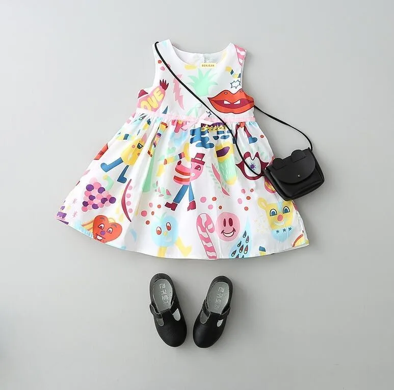 baby dress pring girls flowers floral print candy frock kids dresses for girl clothing children costume boutiques | Детская одежда и