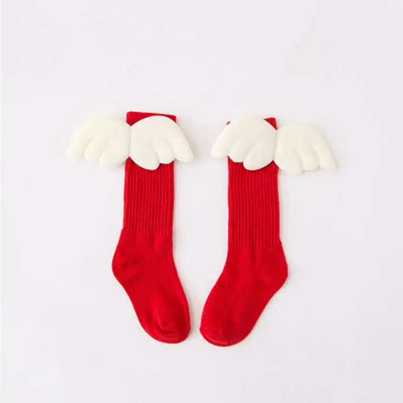 Angel Wings Fashion Kids Girls Stocking Knee Socks Baby Boys Princess Tube Cotton 1-10 Years | Детская одежда и обувь