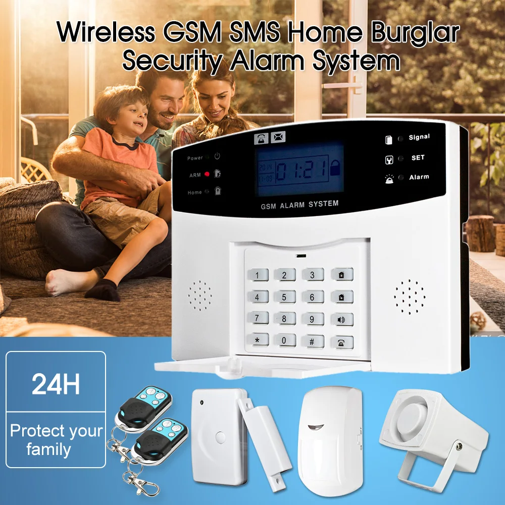 Беспроводной GSM SMS домашняя охранная сигнализация система детектор датчик
