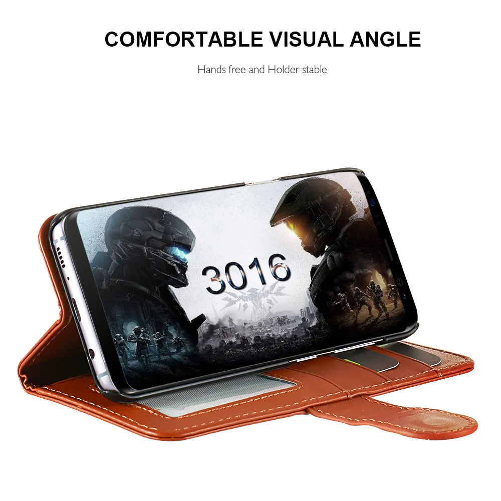 Чехол-книжка KISSCASE карамельного цвета для Samsung Galaxy S8 Plus Note 5 S5 S6 S7 edge чехол-кошелек