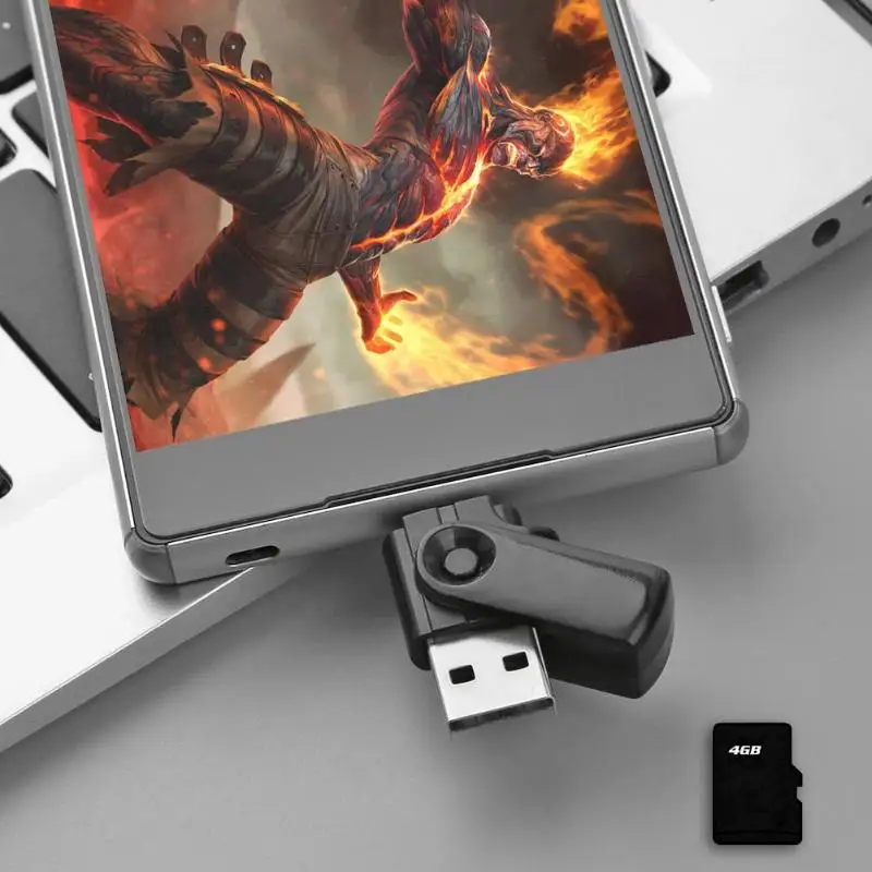 2 в 1 USB OTG кардридер Micro TF SD адаптер|Картридеры| |