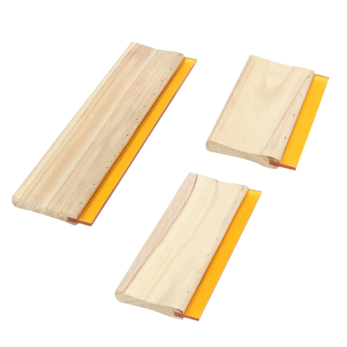 3 Pcs Silk Screen Printing Squeegee Ink Scaper Scratch Board Tools 16cm 24cm 33cm | Обустройство дома