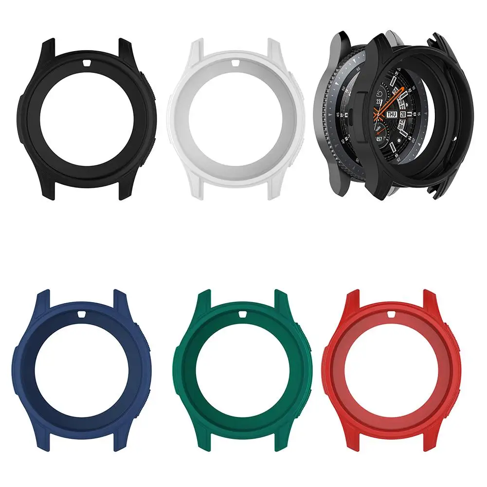 Защитный силиконовый чехол с циферблатом для samsung Galaxy Watch 46 мм SM-R800 gear S3 Frontier Smart