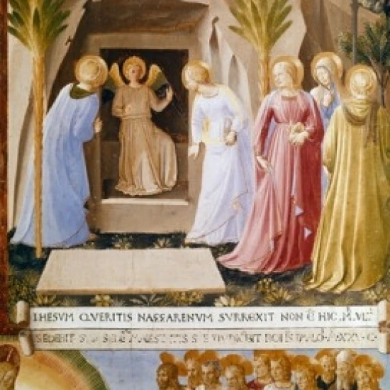 Женщины в Sepulchre от Fra Angelico 1387 1455 Italy Florence Museo di San Marco Poster Print (24x36)|Таблички и знаки| |