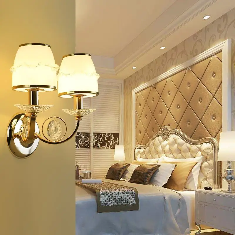 Лампа для дома Современная Penteadeira Wandlampe Led Lampara De Interior Aplique Luz Pared Wandlamp Crystal настенный