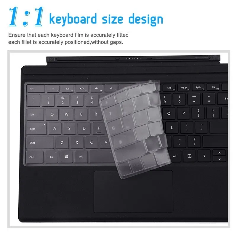 Защита для клавиатуры ноутбука чехол Microsoft Surface Pro 4/5 11 дюймов плоский ноутбук