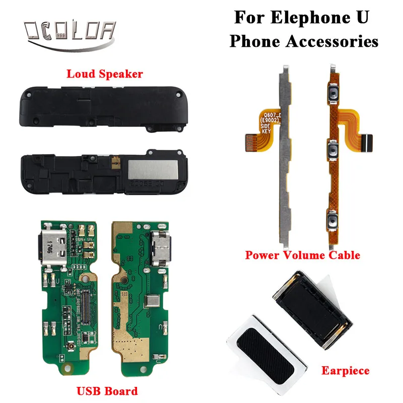 Ocolor для Elephone U наушник зарядная панель под USB-разъем для Elephone U громкий динамик USB плата восстановление починка Часть Замена
