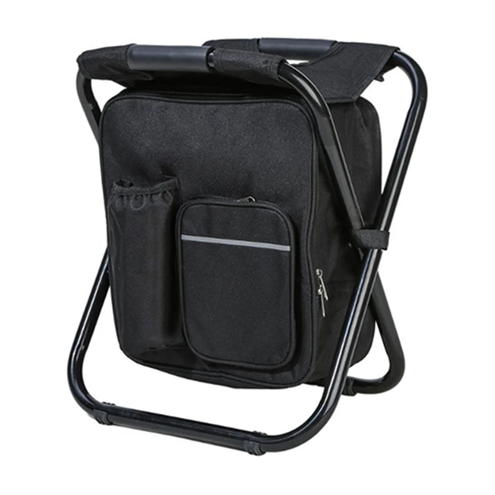 Нержавеющая сталь Портативный Multi Функция стул для рыбалки складной с лед