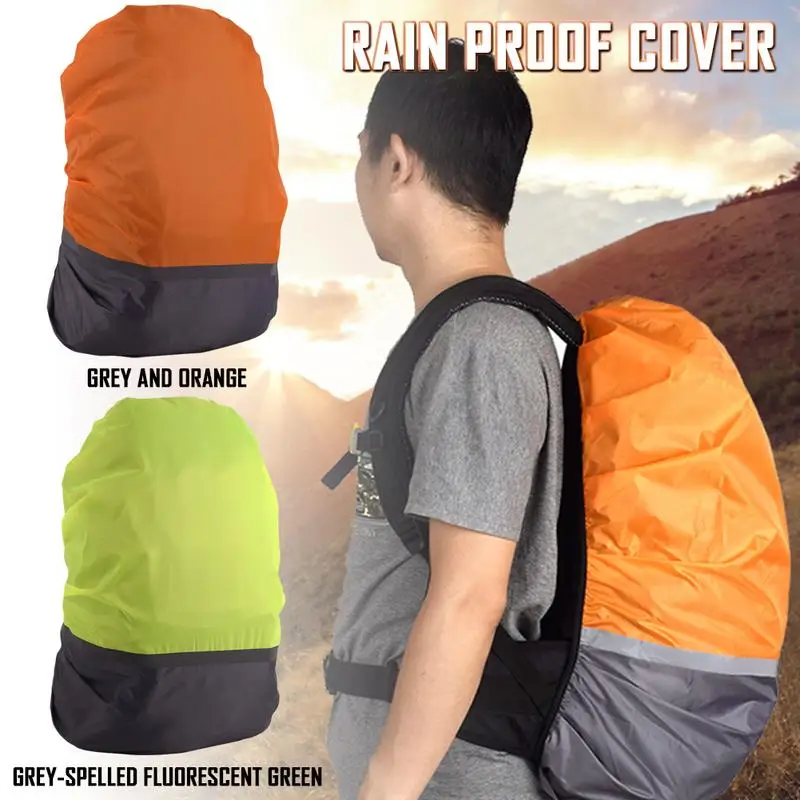 Rainproof Backpack Cover Anti Dust Rain With Reflective Strip for Hiking Camping Traveling Outdoor | Спорт и развлечения