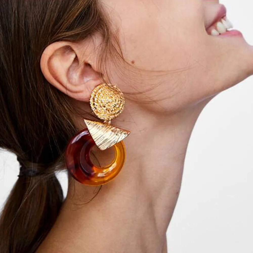 GEREIT новый дизайн Женские Ювелирные изделия роскошные серьги из сплава 3 цвета