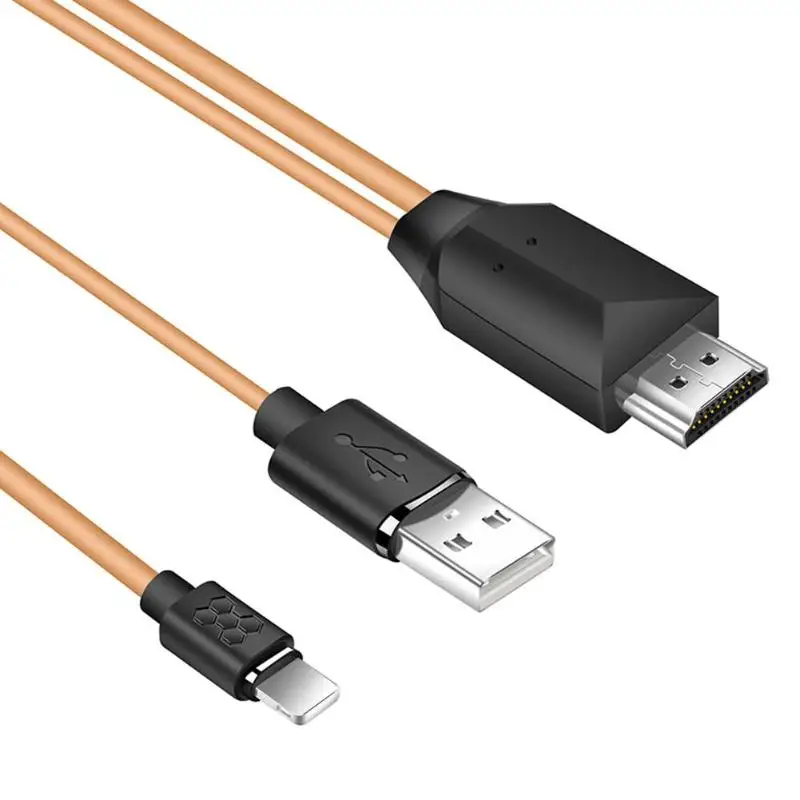 8Pin до 1080 P HDMI HDTV AV цифровой ТВ адаптер конвертер кабель провода для iPhone 6/7/8/X