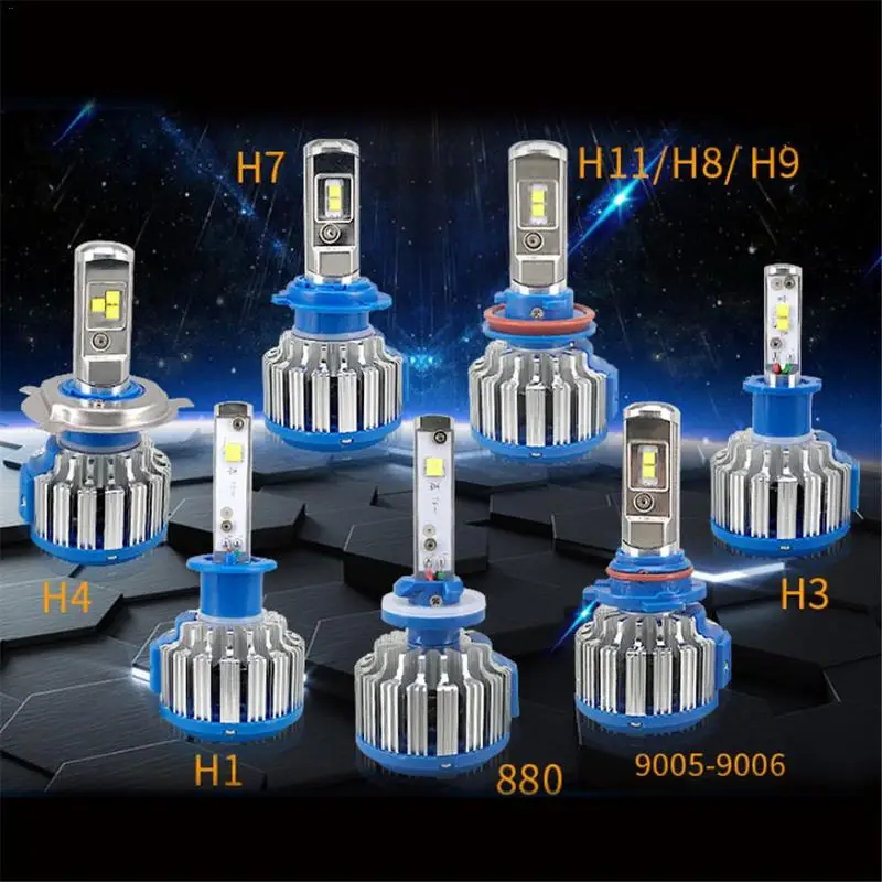 Супер яркая T1 светодиодная Автомобильная фара H1 H4 H7 H11 9005 9006 модификация