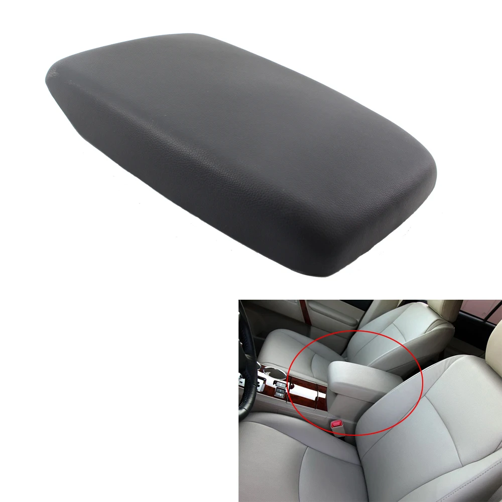 

For Toyota Highlander 08-13 Black Center Console Armrest Cover Lid + Base Plate
