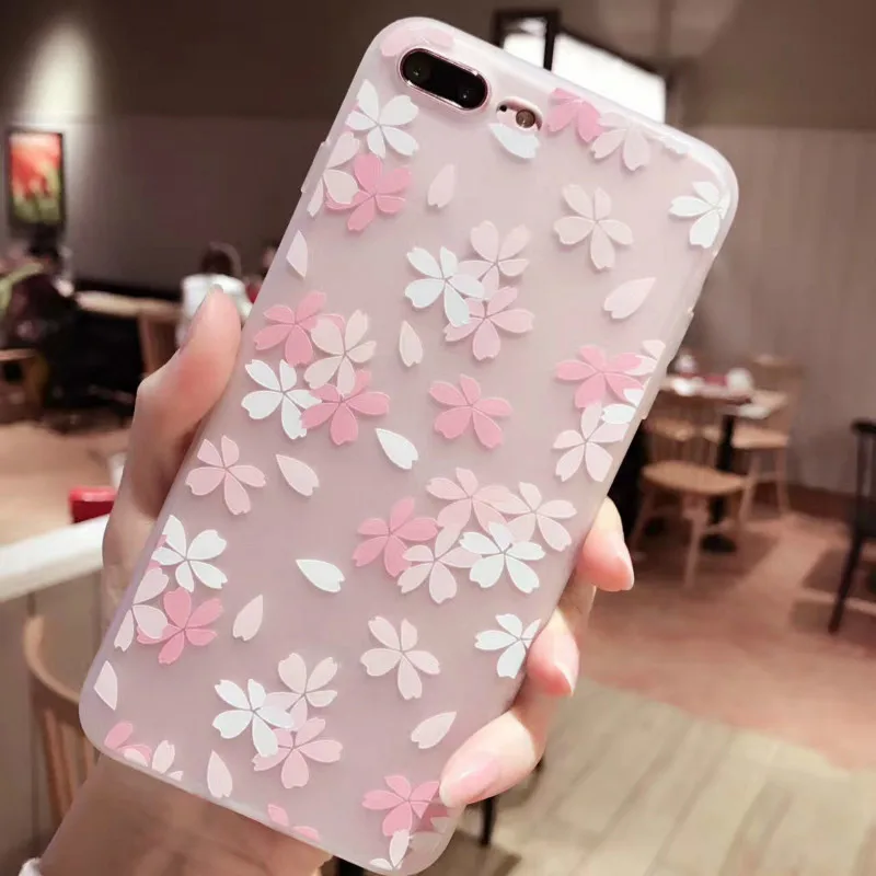 XINDIMAN 2019 цветок чехол для iphone 7 plus задняя крышка силиконовый мягкий TPU fundas 6 6s 6plus 8