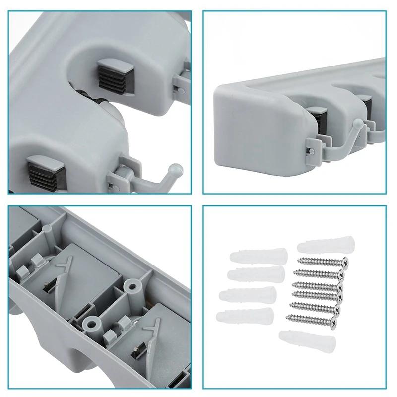 Держатель швабра и метла многофункциональный настенный смонтированный