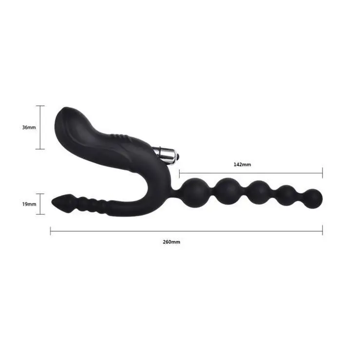LI BO Anal Plug Dildo Vibrator Beads Prostate Massage Dual Motors Butt Stimulator Adults Sex Toys For Women Men |