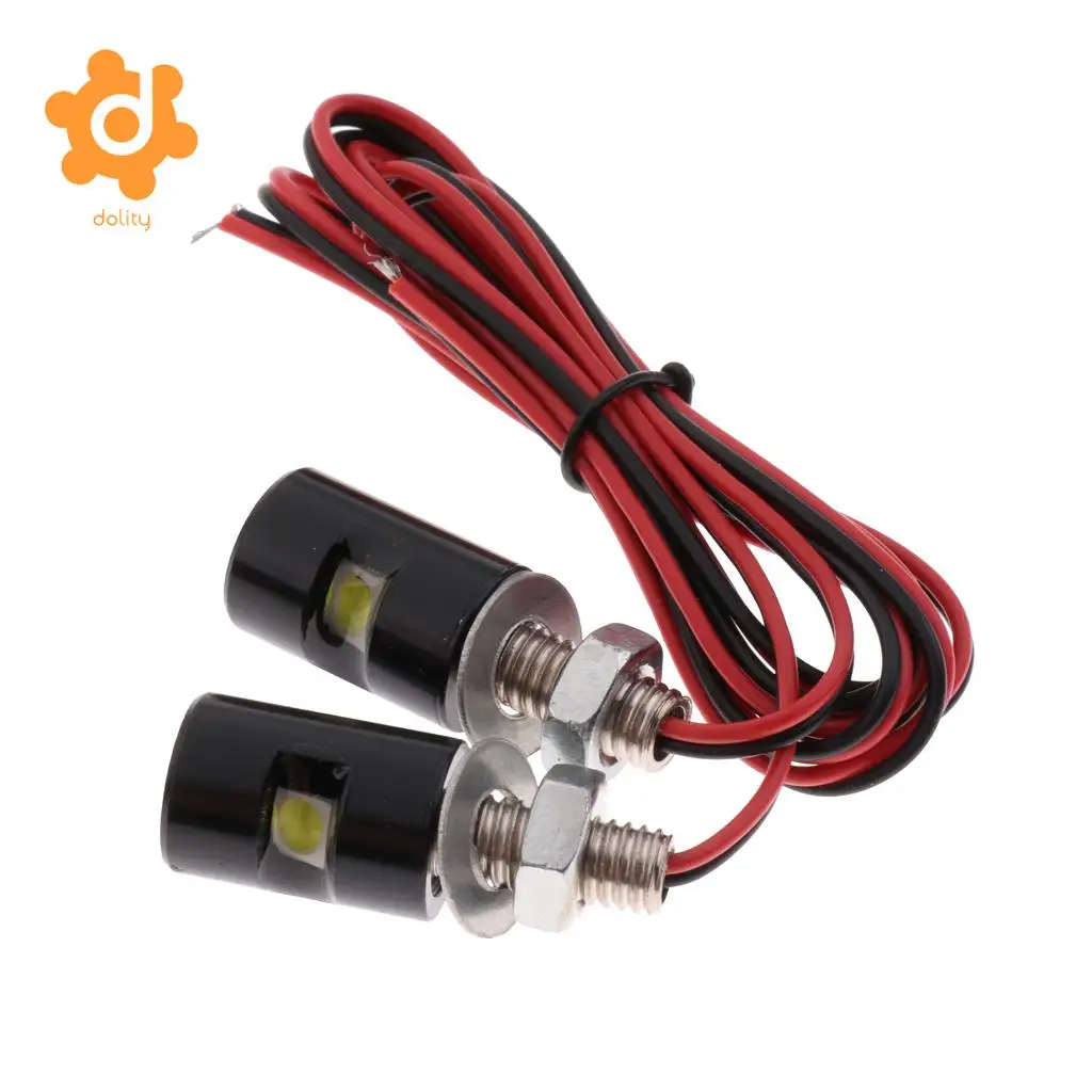 Baoblaze 2 шт. белый мотоцикл винт SMD светодиодный лампа на болтах номерного знака
