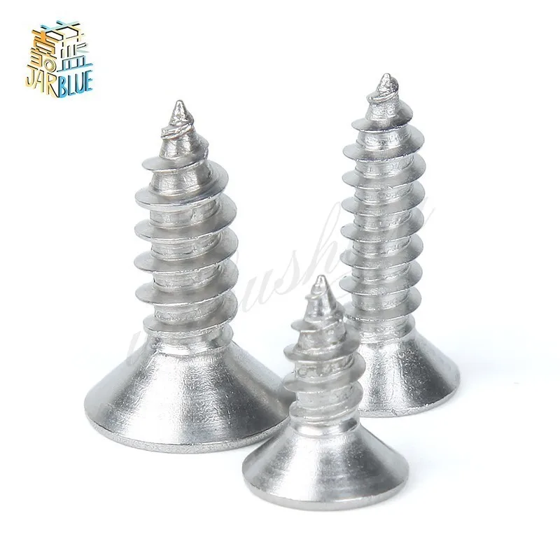 Винты самонарезающие с потайной головкой из нержавеющей стали M3 M4 M5 20/50 шт.