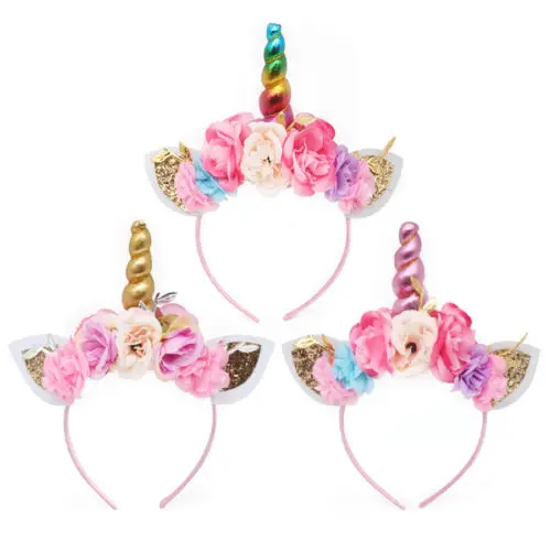 Kids Flower HairBand Headband Party Fancy Dress Cosplay Decorative | Аксессуары для одежды