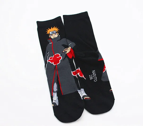 

New cartoon men's socks fashion personality tide male socks cotton ninja cartoon pattern classic nostalgic tube socks