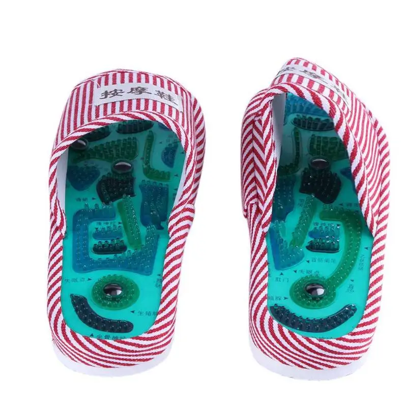 

Foot Massage Acupuncture Slippers Health Shoe Reflexology Magnetic Sandals Acupuncture Healthy Feet Care Massager Magnet Shoes