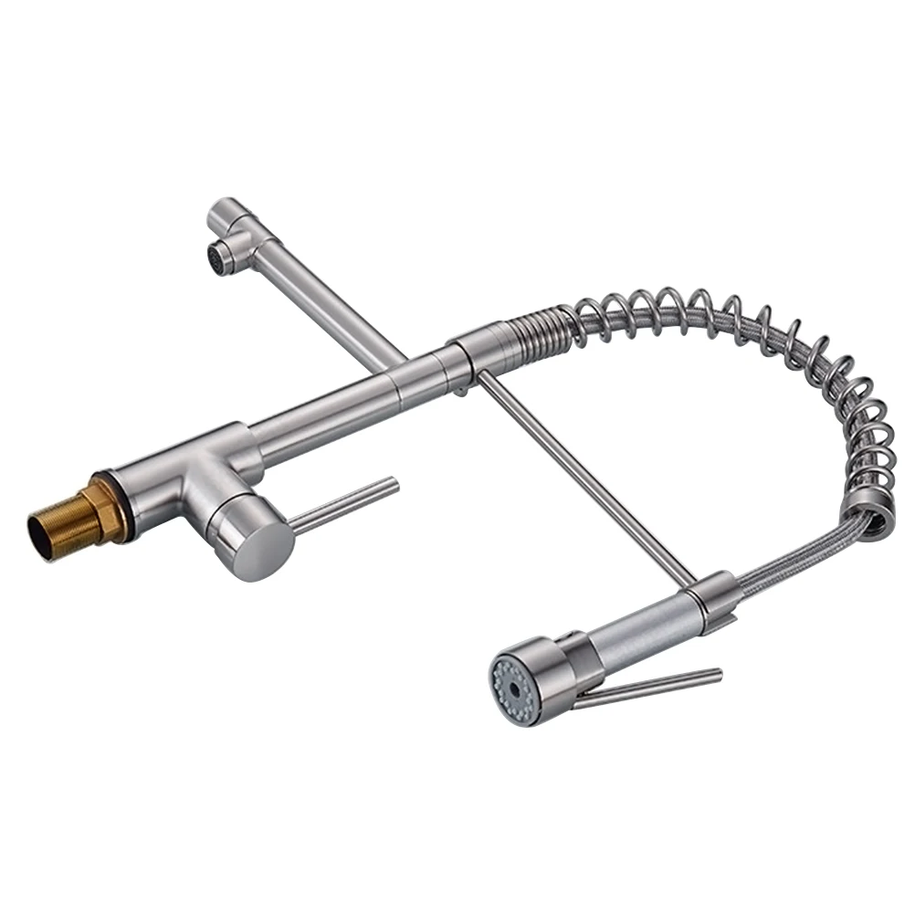 Смесители для кухни домашний вращающийся медный пружинный ведущий