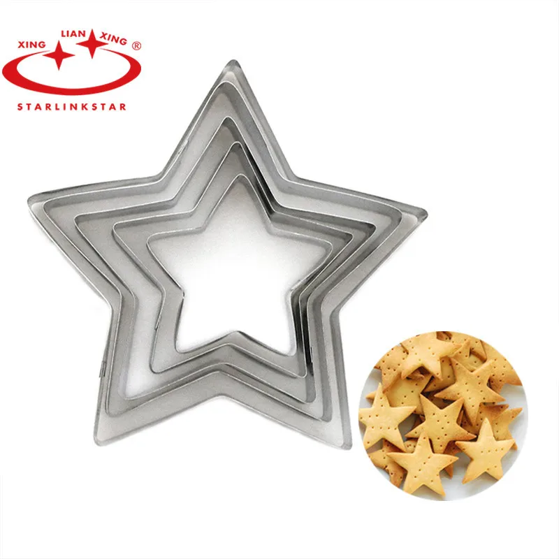 Stainless Steel 5PCS/Set Emporte Piece Patisserie Cake Mold Cookie Cutter Kitchen Biscuit Stamps Baking Tools | Дом и сад