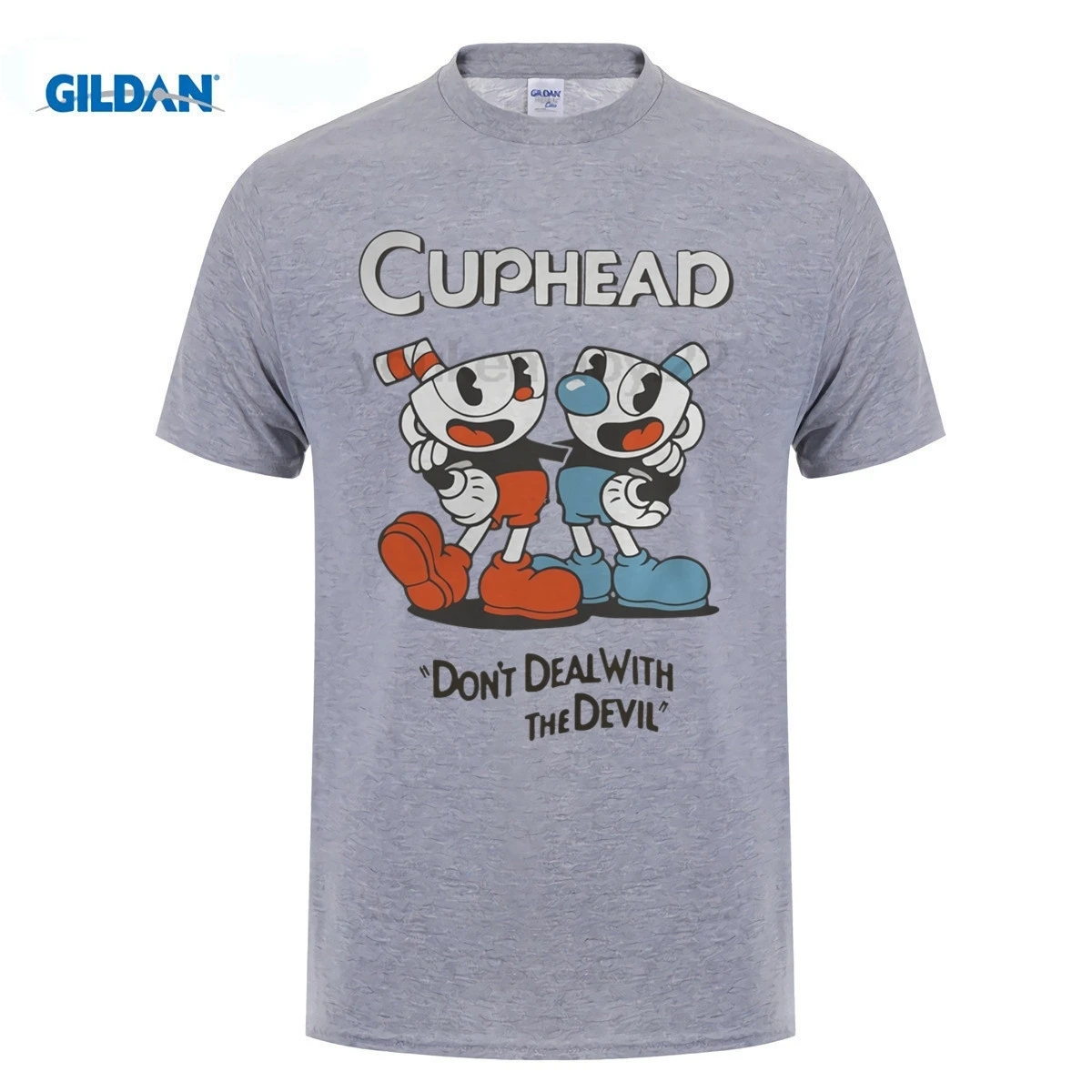 GILDAN Cuphead don't deal with the devil shirtsweatshirttank top хип хоп футболка с коротким рукавом