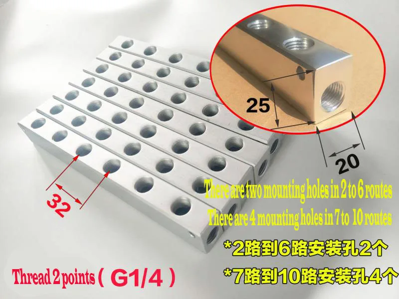 

Пневматический соединитель, коллектор воздушного шланга из алюминиевого сплава